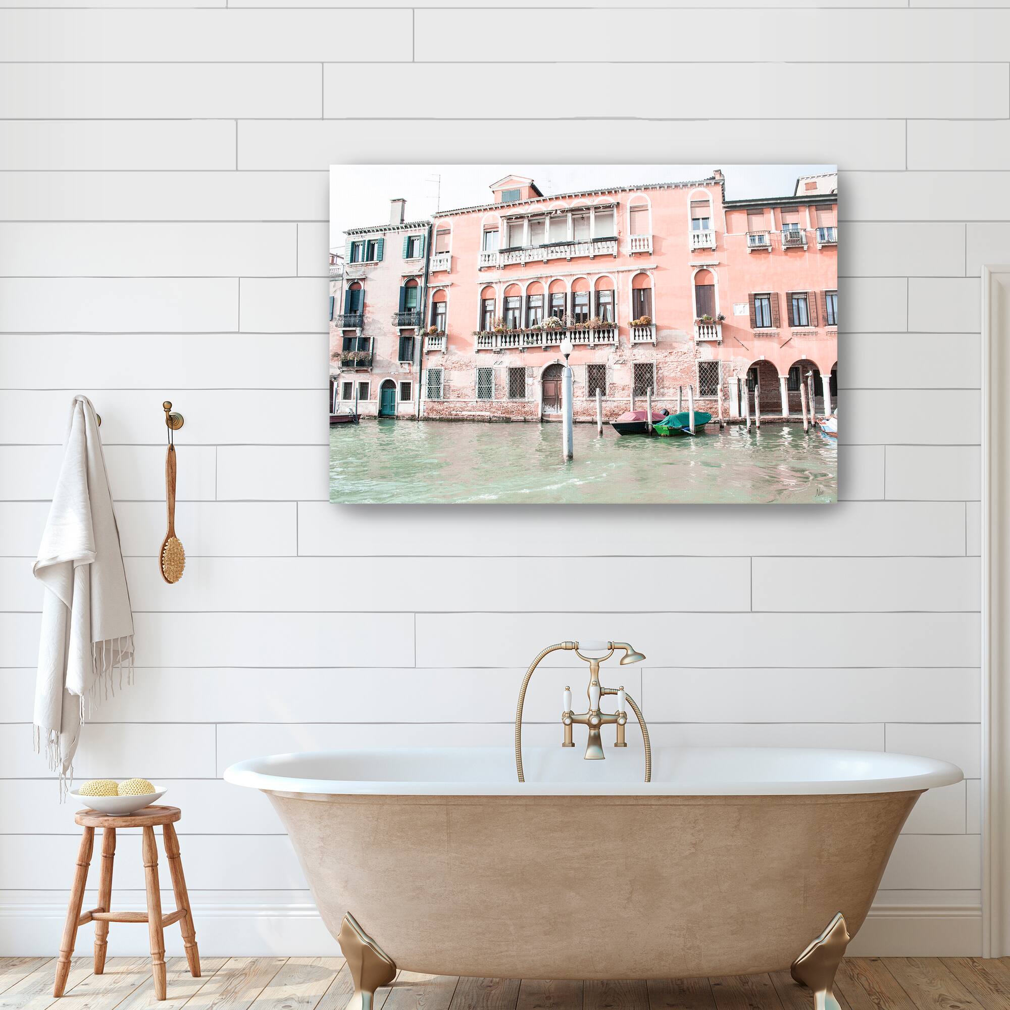 Canal Building I Canvas Giclee